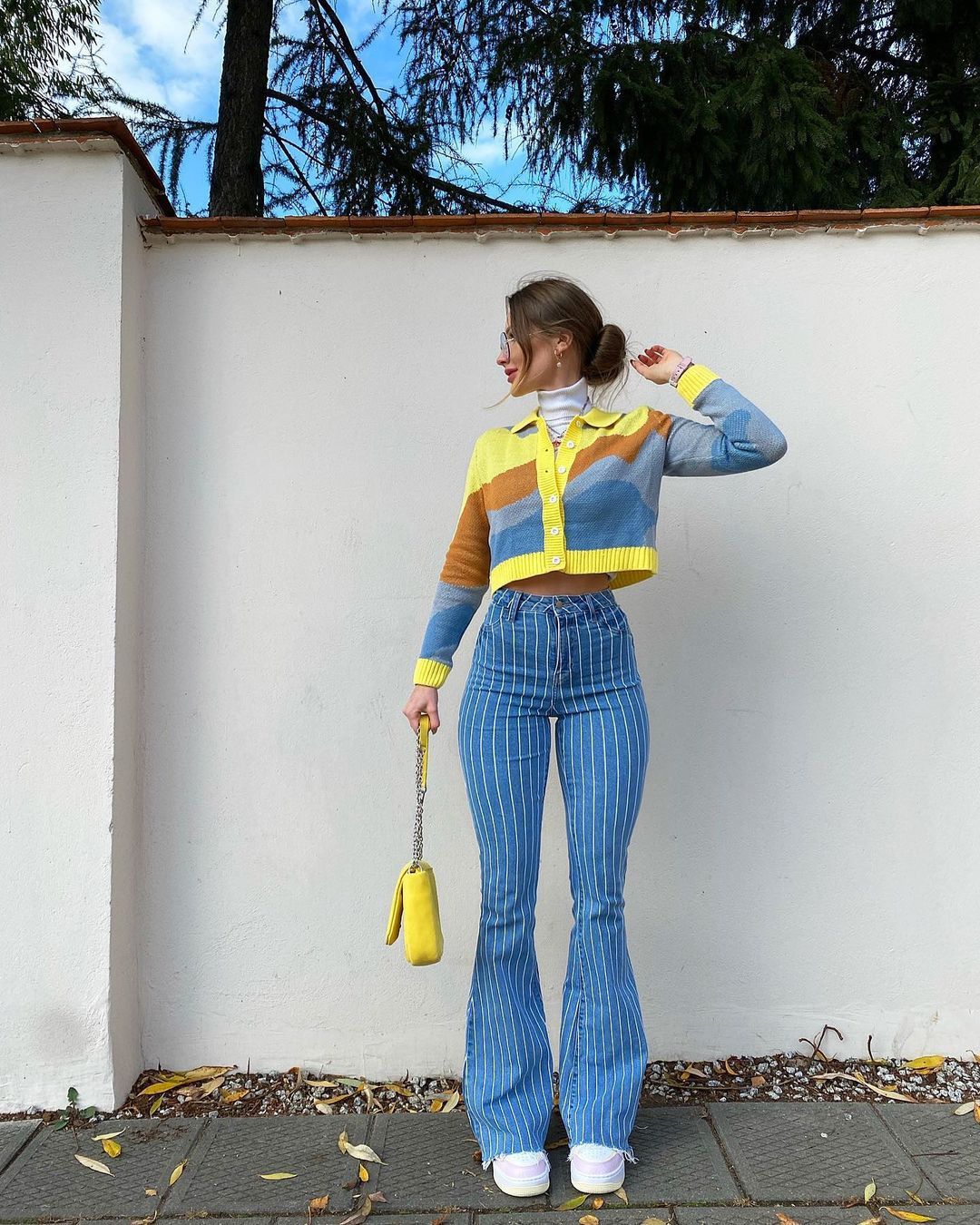 Retro Striped Bell Pants | Women's Autumn Fashion | Shop Swazeyfit