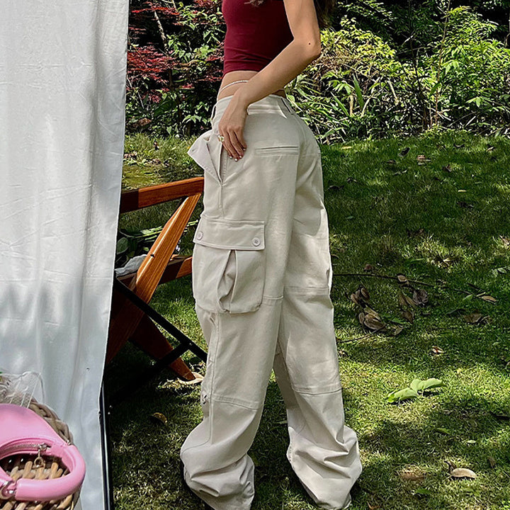 Women's Cargo Pants - Loose Straight Pants - Shop Swazeyfit