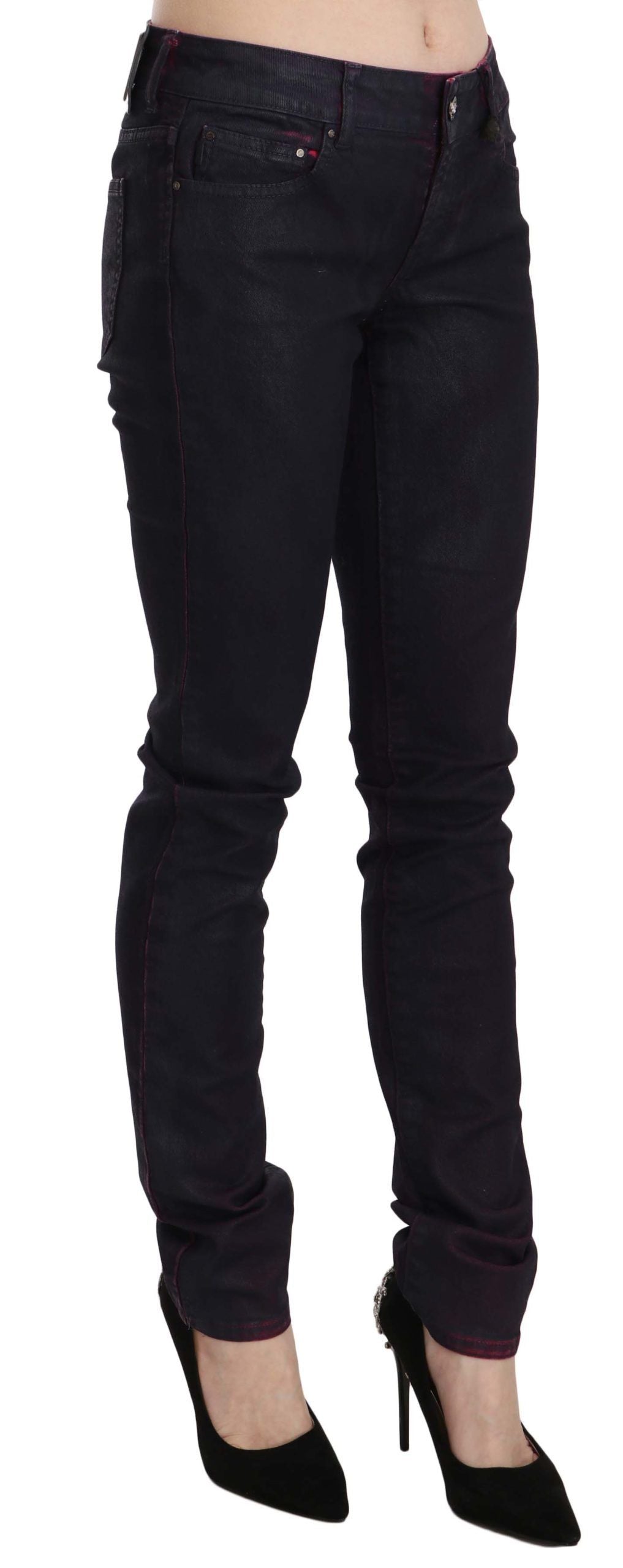 Just Cavalli Chic Black Low Waist Skinny Denim