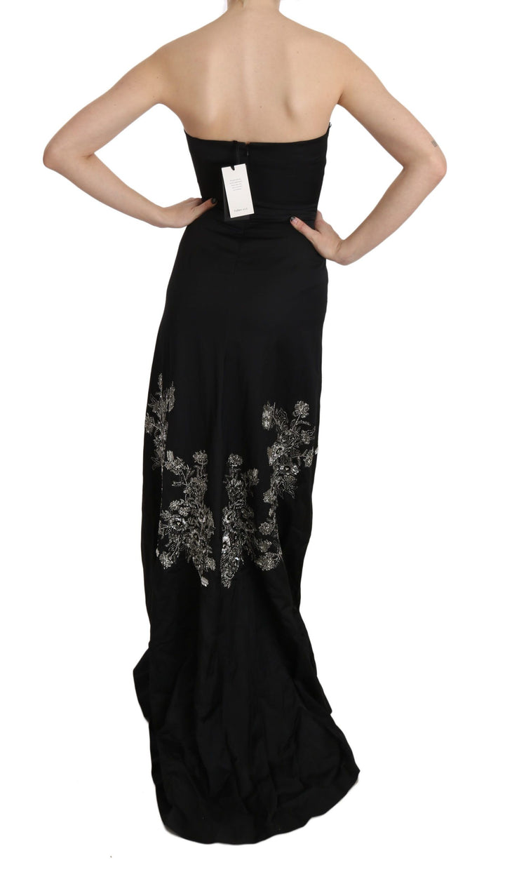 John Richmond Enchanting Black Maxi Flare Dress