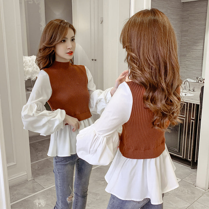 Women's Imitation Layered Style shirts