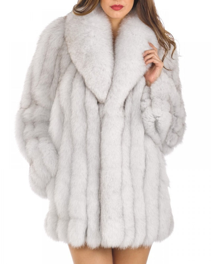 Faux fur coat female