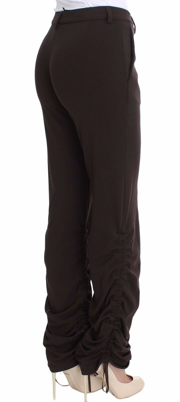 Ermanno Scervino Chic Brown Casual Trousers for Sophisticated Style