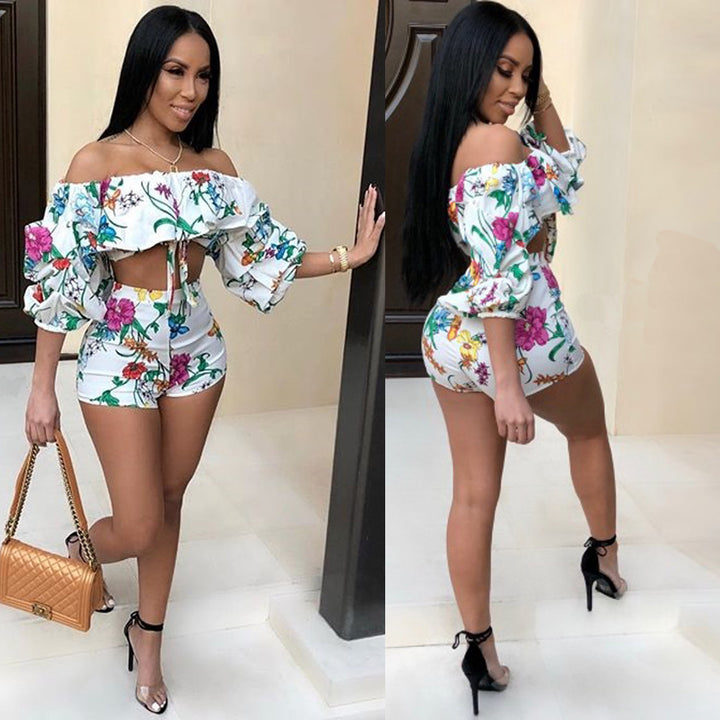 Digital Print Outfit - Sexy Two-Piece Set - Shop Swazeyfit