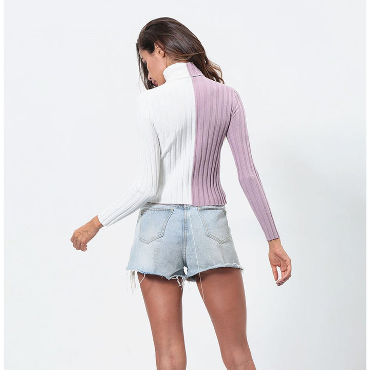 Knitted Long-Sleeved T-Shirt All-Match Bottoming Shirt