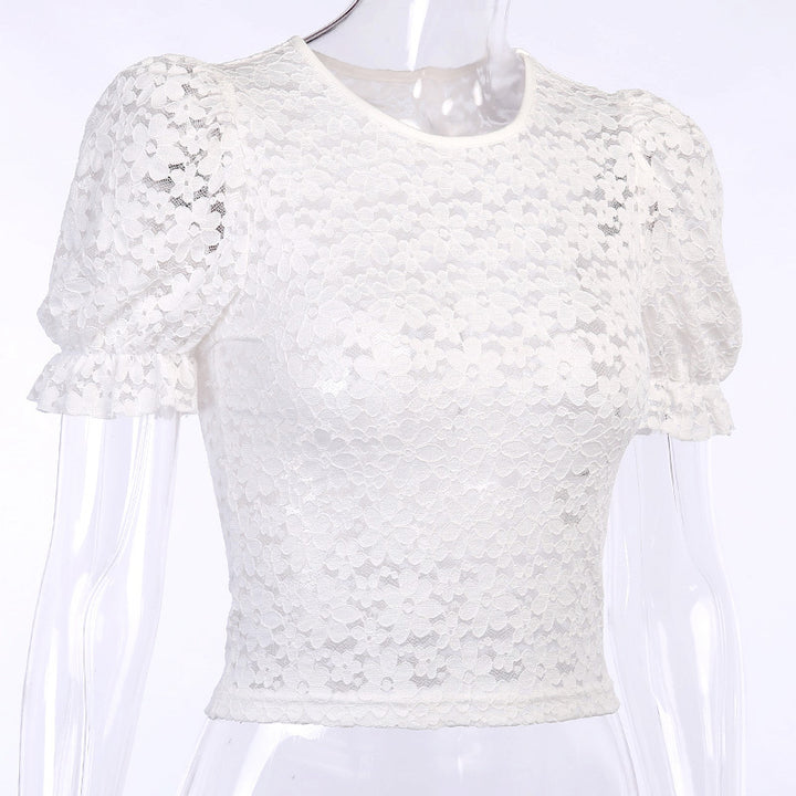 Women's Lace Shirt T-shirt Top