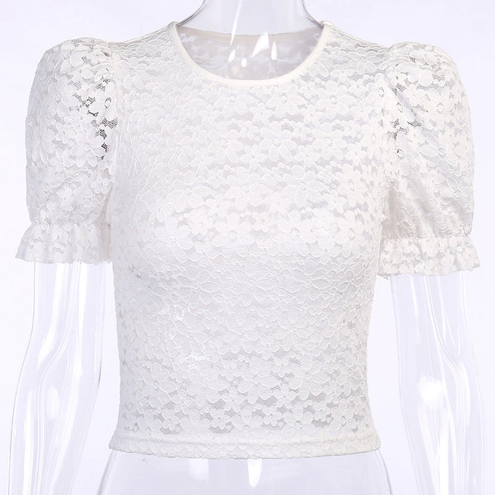 Women's Lace Shirt T-shirt Top