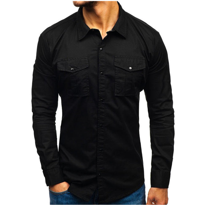 Men's Cotton Long Sleeve Shirt - Autumn Winter Style - Shop Swazeyfit