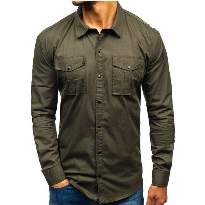 Men's Cotton Long Sleeve Shirt - Autumn Winter Style - Shop Swazeyfit