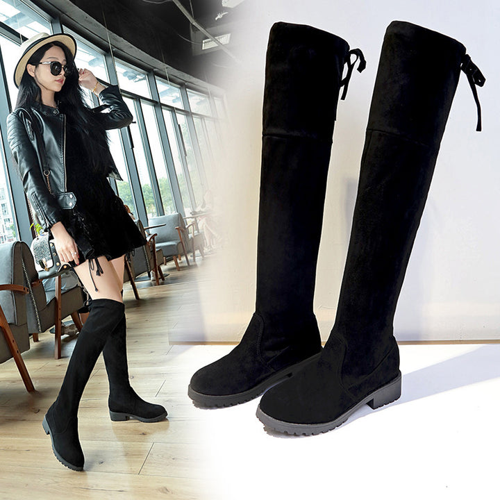 Women's Thick Heel Over The Knee Boots