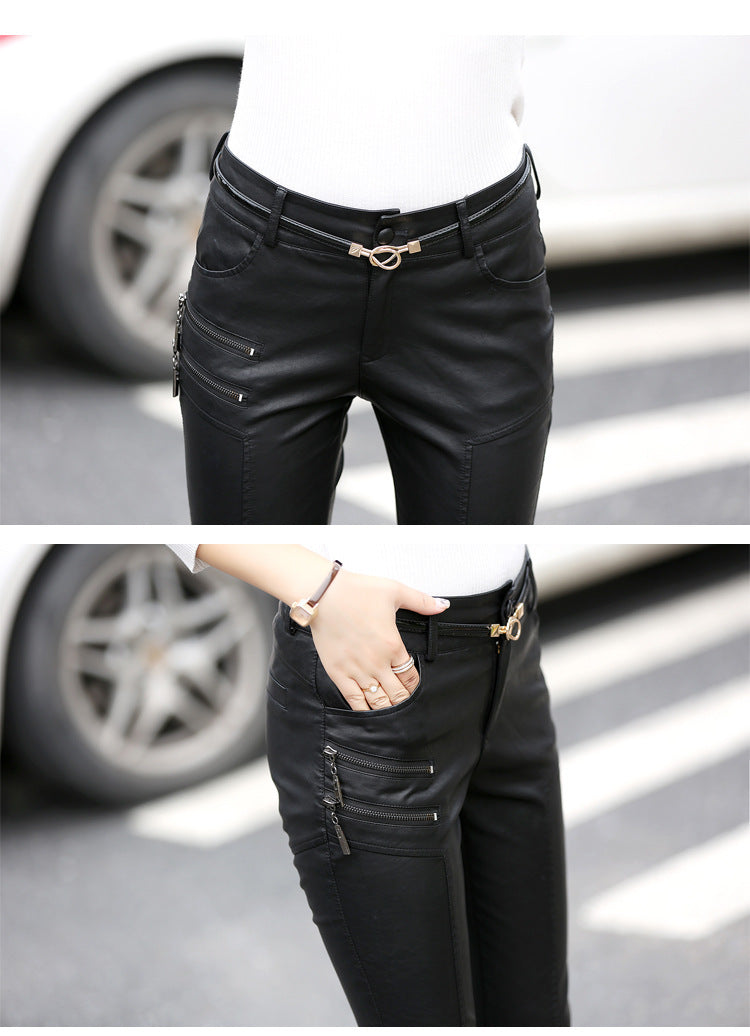 Women's Leather Trousers - Slim Leather Pants - Shop Swazeyfit