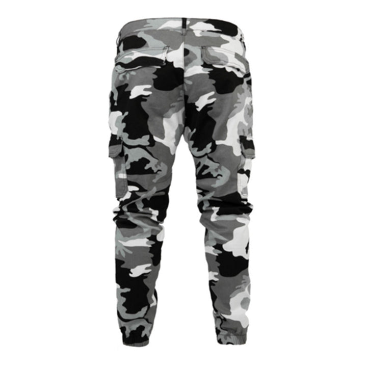 Men's Multi Pocket Stretch Jeans Camouflage Cargo Jeans