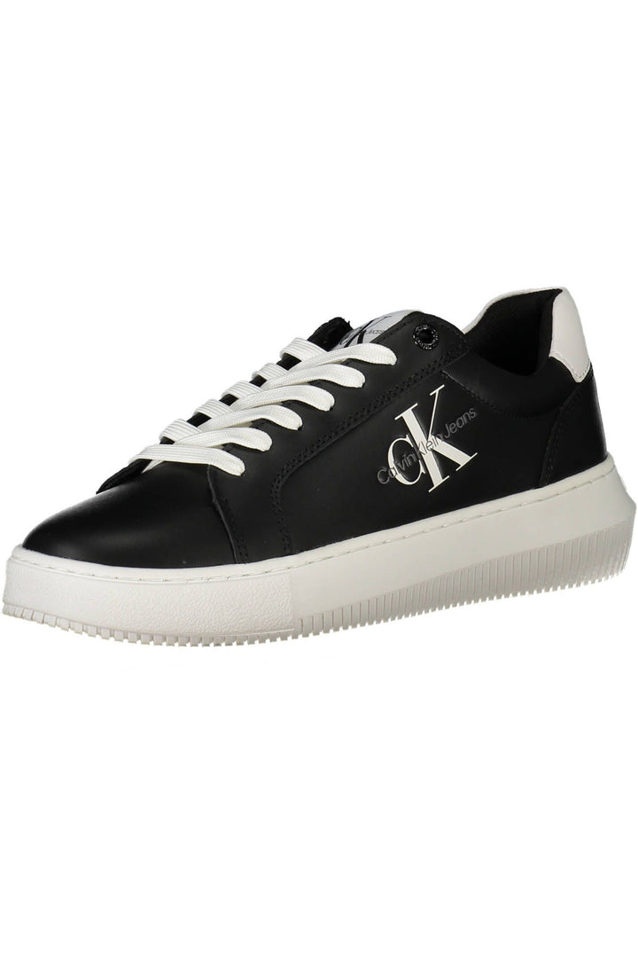 Calvin Klein Black Leather Women Sneaker