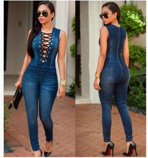 Slim Fit Jumpsuit - Eyelet Jumpsuit - Shop Swazeyfit