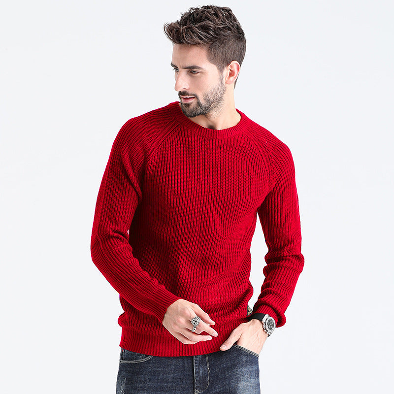 Men's Autumn Sweater - Cozy Round Neck Style - Shop Swazeyfit