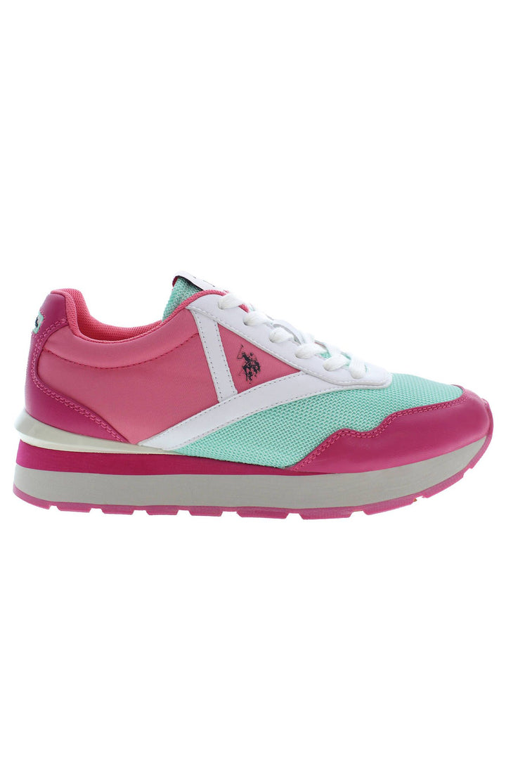 U.S. POLO ASSN. Pink Polyester Women Sneaker