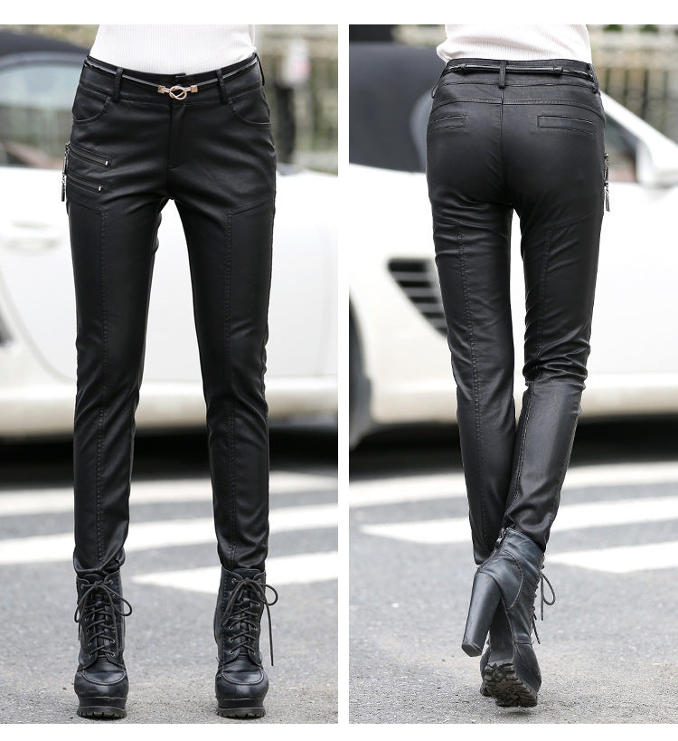 Women's Leather Trousers - Slim Leather Pants - Shop Swazeyfit