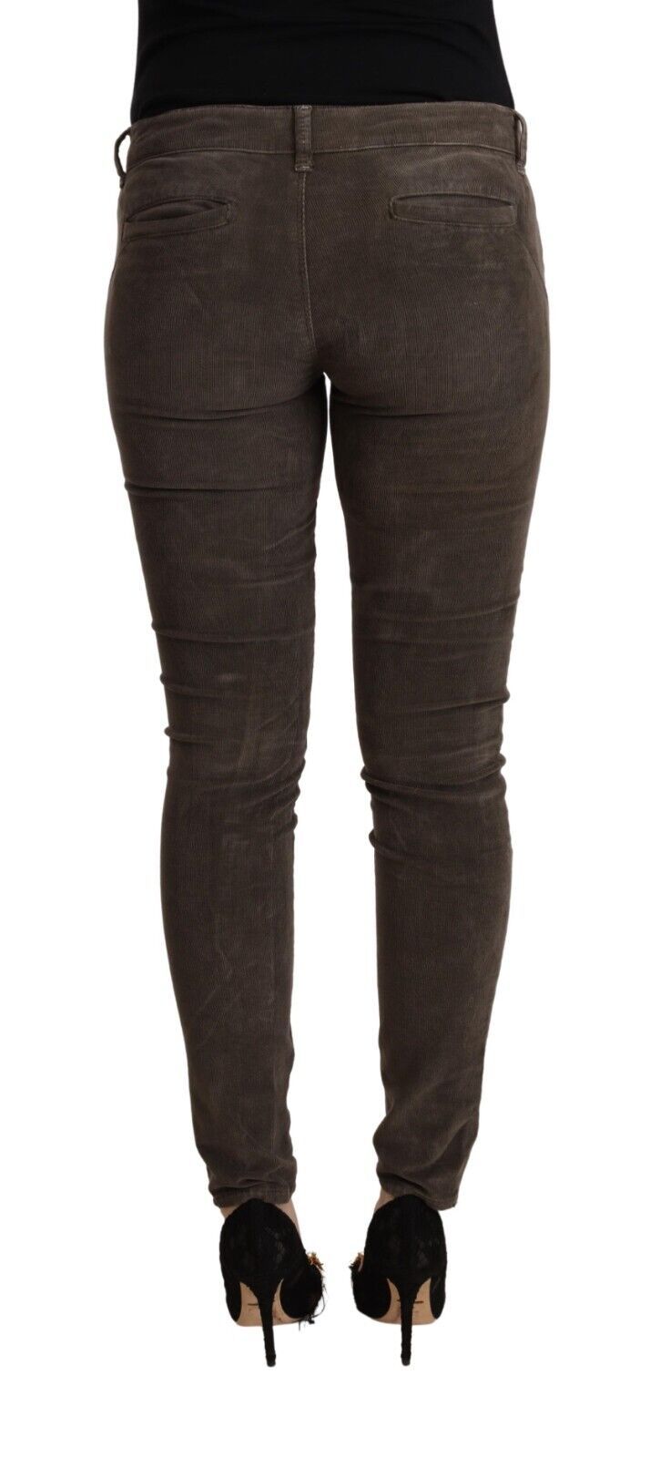 Acht Chic Slim Fit Brown Skinny Jeans