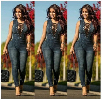 Slim Fit Jumpsuit - Eyelet Jumpsuit - Shop Swazeyfit