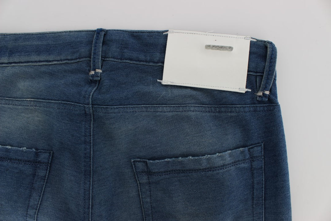 Acht Slim Fit Blue Wash Italian Denim