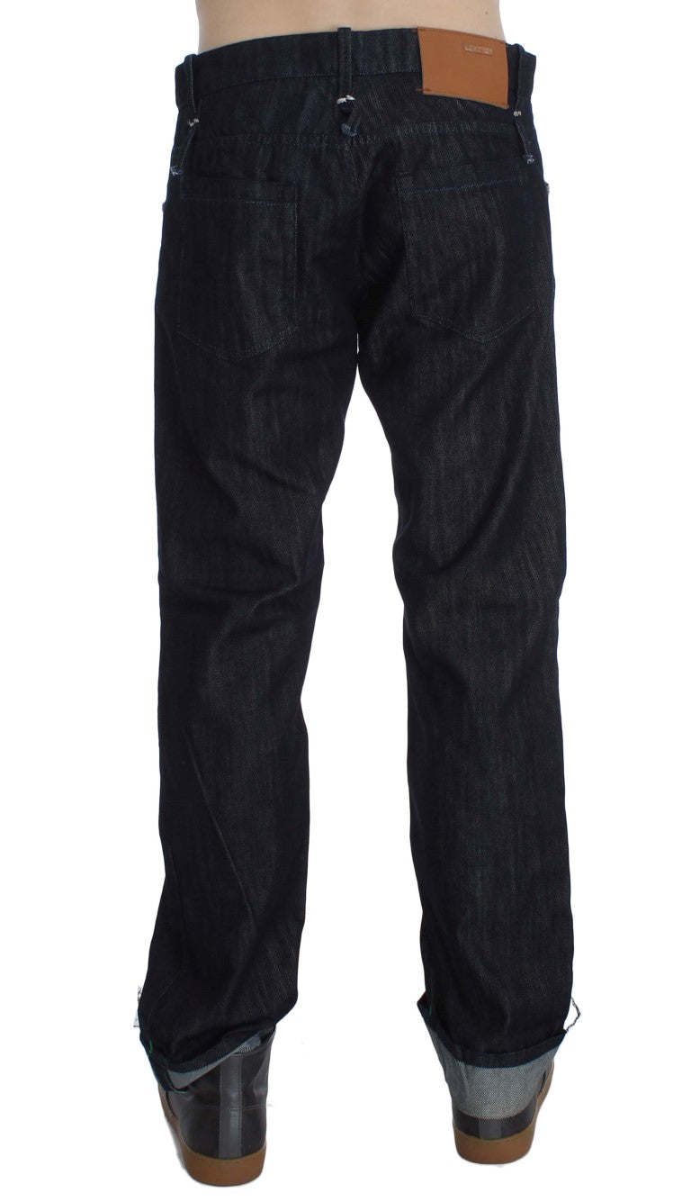 Acht Elegant Straight Fit Blue Mens Jeans