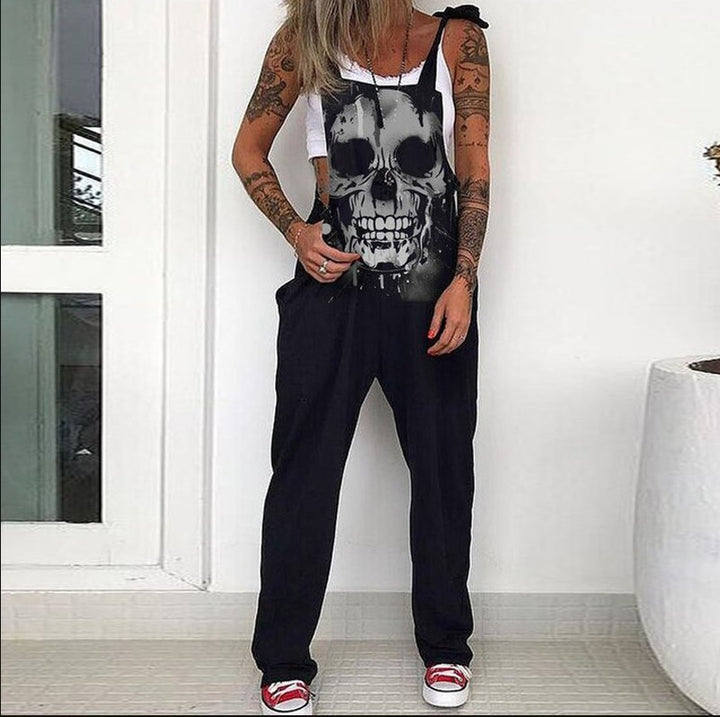 Women’s Fashion Overalls - Skull Print Overalls - Shop Swazeyfit