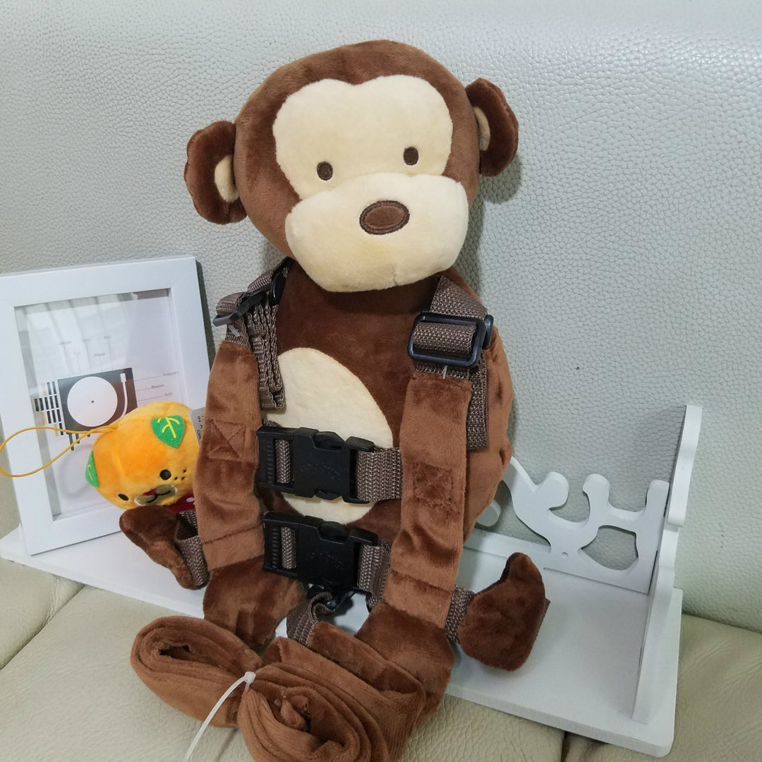 Cartoon Monkey Book Bag - Baby Safety Step Belt - Shop Swazeyfit