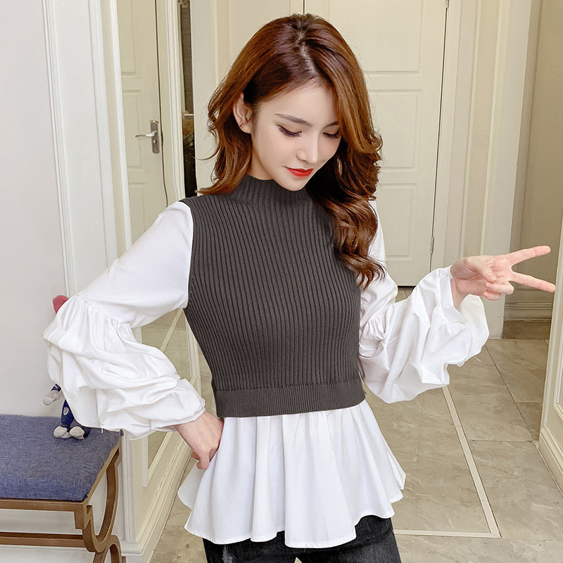 Women's Imitation Layered Style shirts