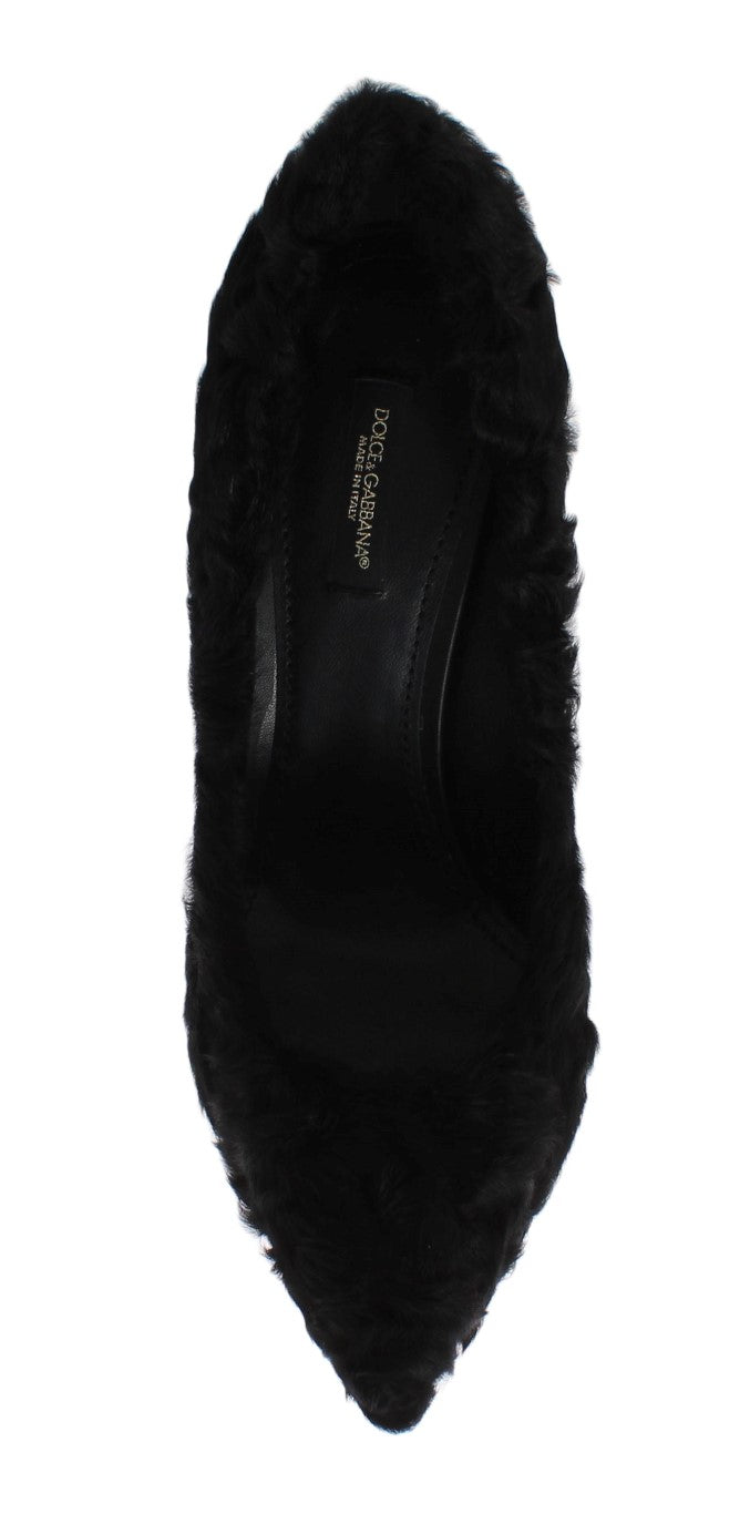 Dolce & Gabbana Elegant Pumps in Luxe Xiangao Fur Leather