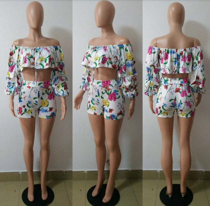 Digital Print Outfit - Sexy Two-Piece Set - Shop Swazeyfit