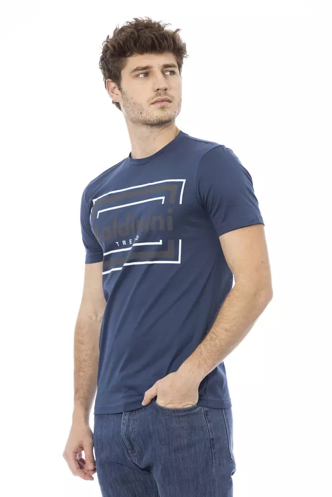 Baldinini Trend Blue Cotton Men T-Shirt