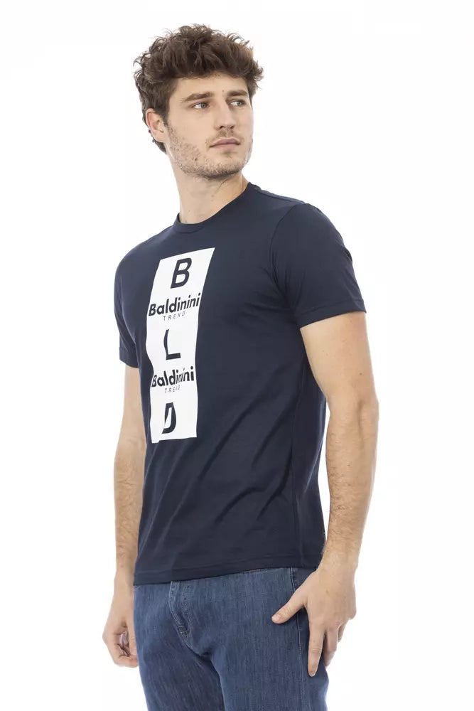 Baldinini Trend Blue Cotton Men's T-Shirt