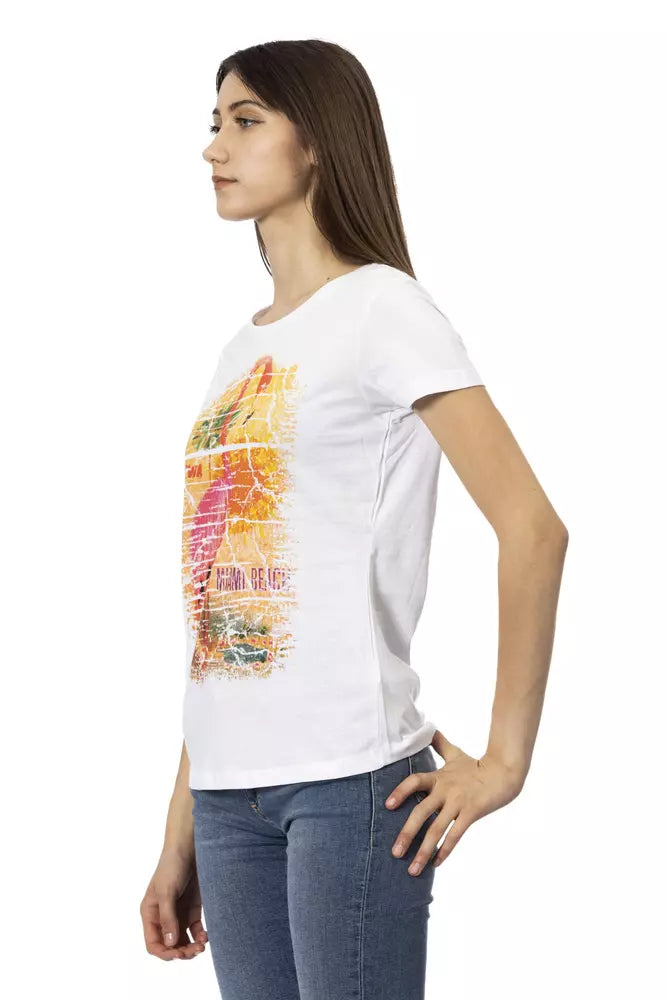 Trussardi Action White Cotton Women's Top