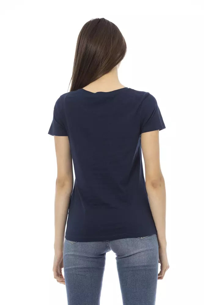 Trussardi Action Blue Cotton Women Top