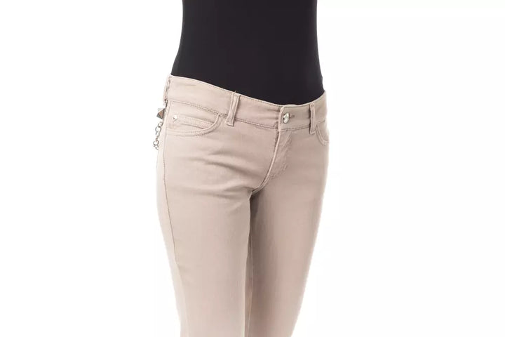 BYBLOS Beige Cotton Women Pant