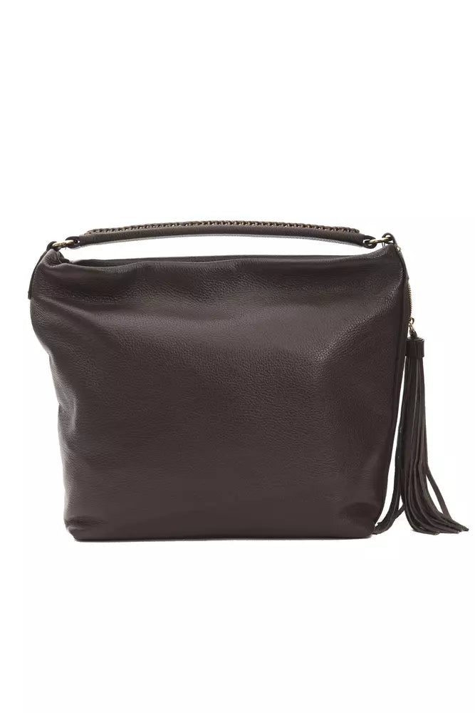 Pompei Donatella Brown Leather Women Shoulder Bag