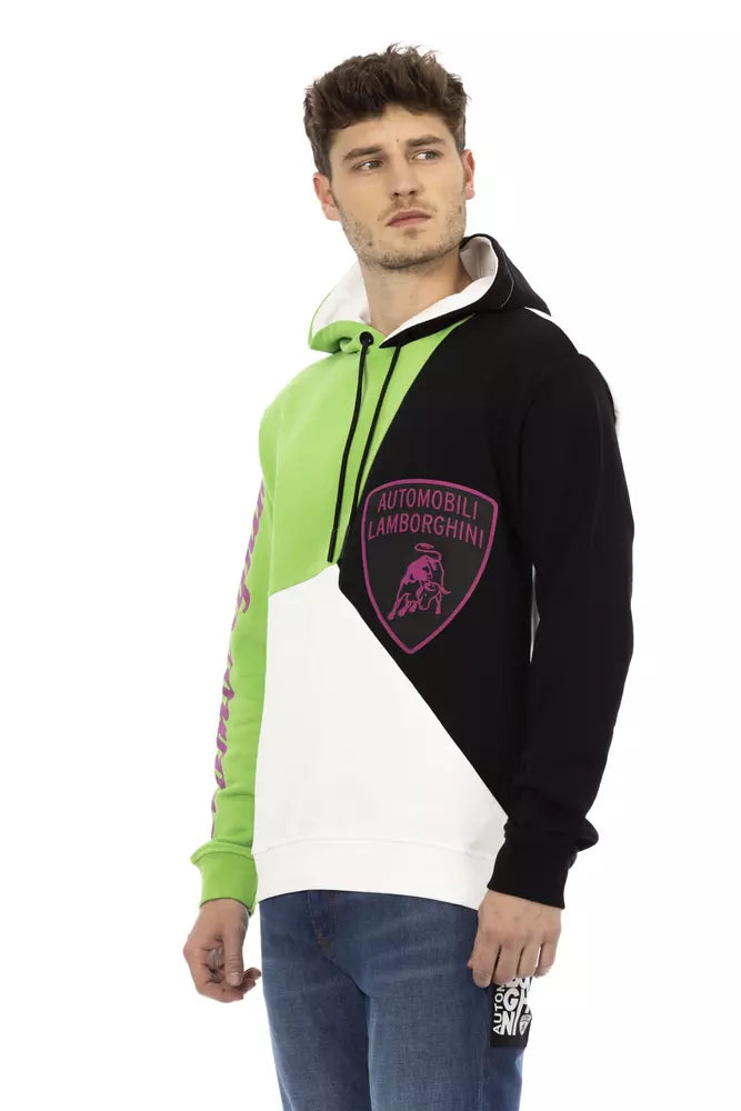 Automobili Lamborghini White Cotton Men Sweater