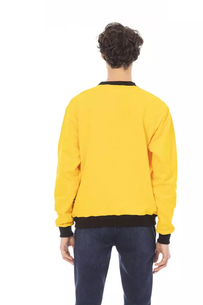 Baldinini Trend Yellow Cotton Men Sweater