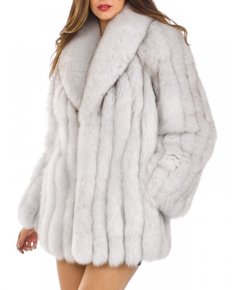 Faux fur coat female