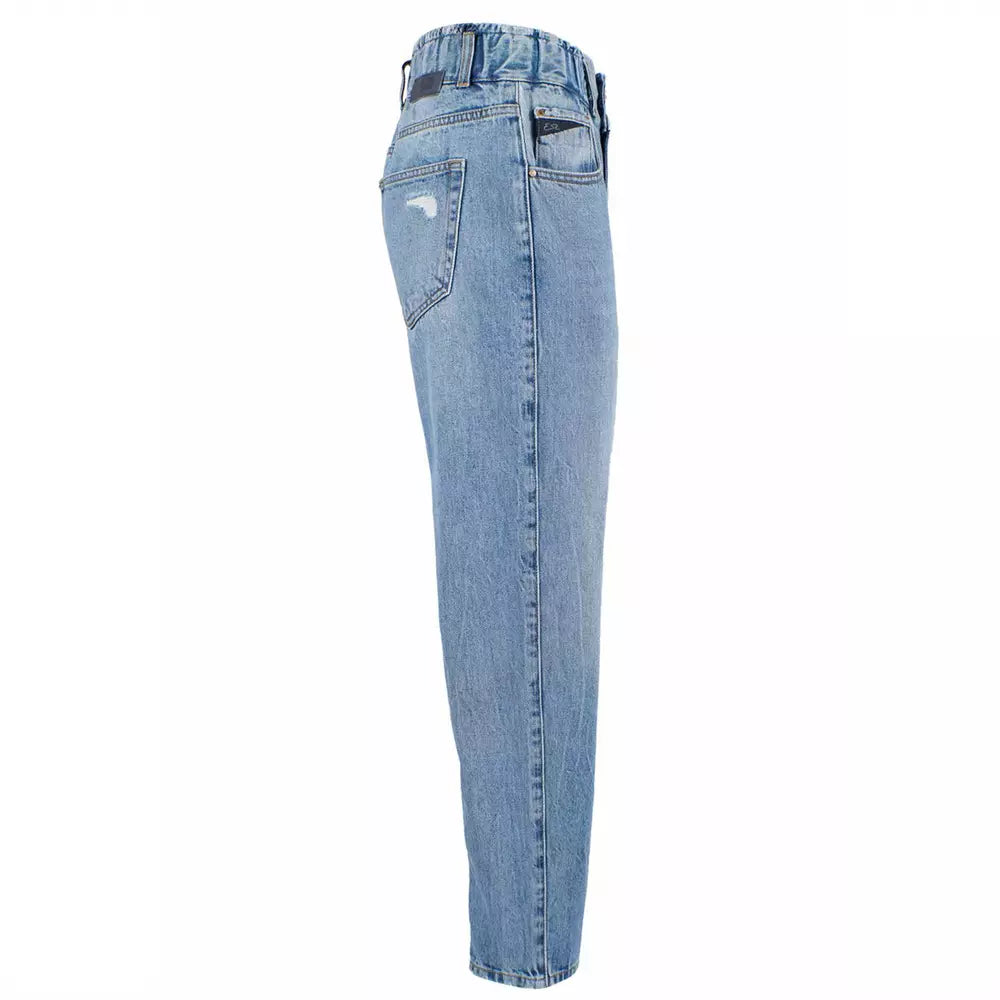 Yes Zee Blue Cotton Women Jeans