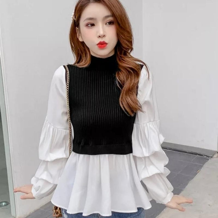 Women's Imitation Layered Style shirts