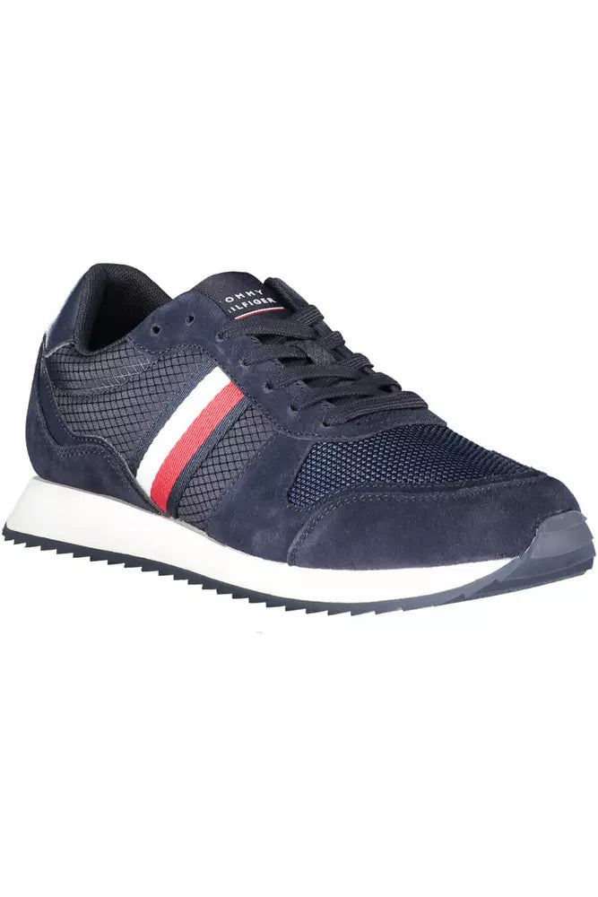 Tommy Hilfiger Blue Polyester Men Sneaker