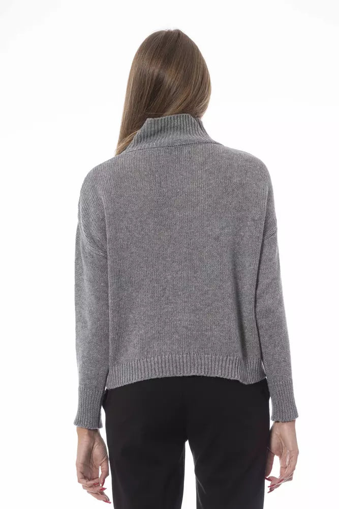 Baldinini Trend Gray Viscose Women Sweater