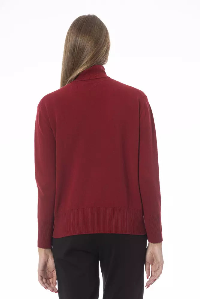 Baldinini Trend Red Wool Women Sweater