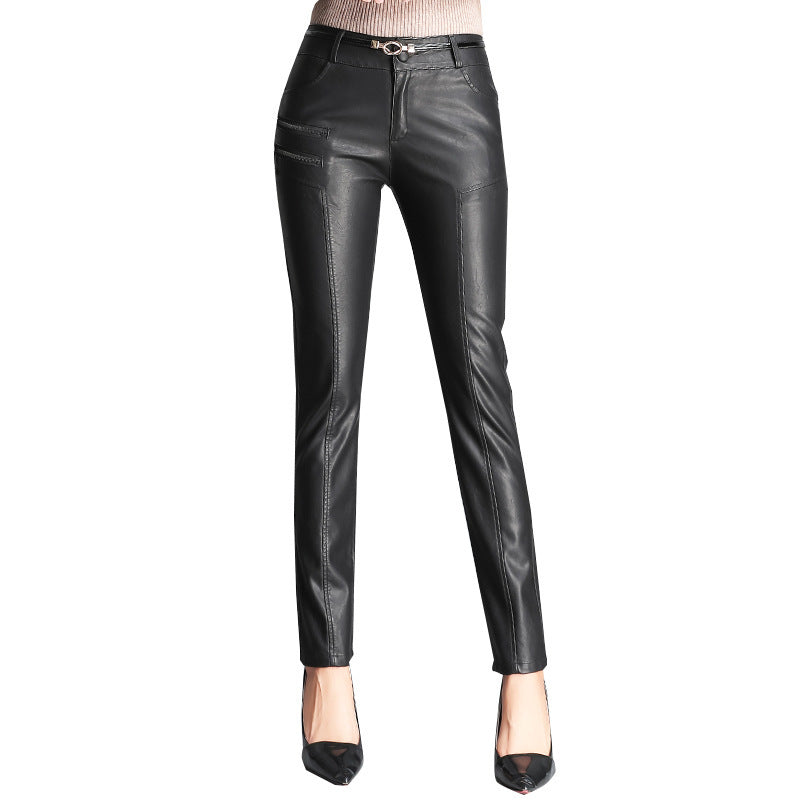 Women's Leather Trousers - Slim Leather Pants - Shop Swazeyfit