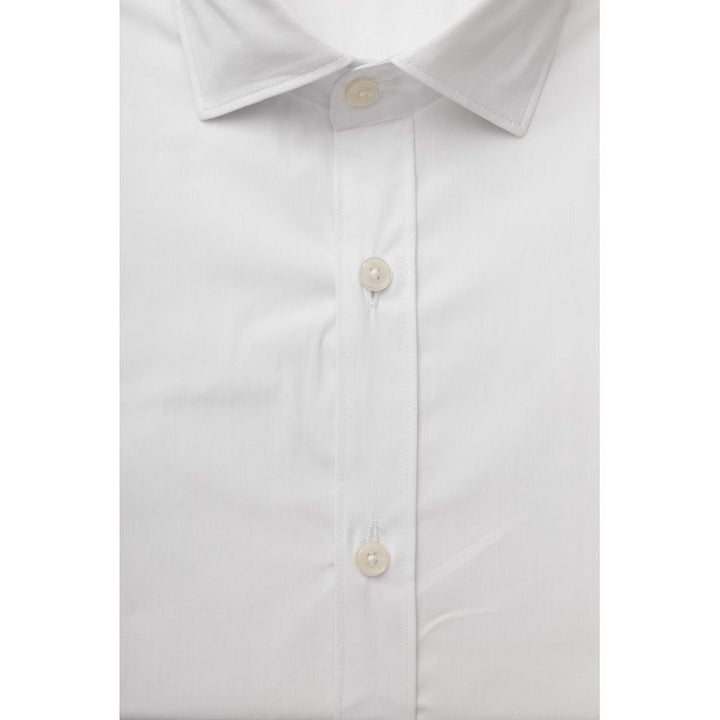 Bagutta White Cotton Men Shirt