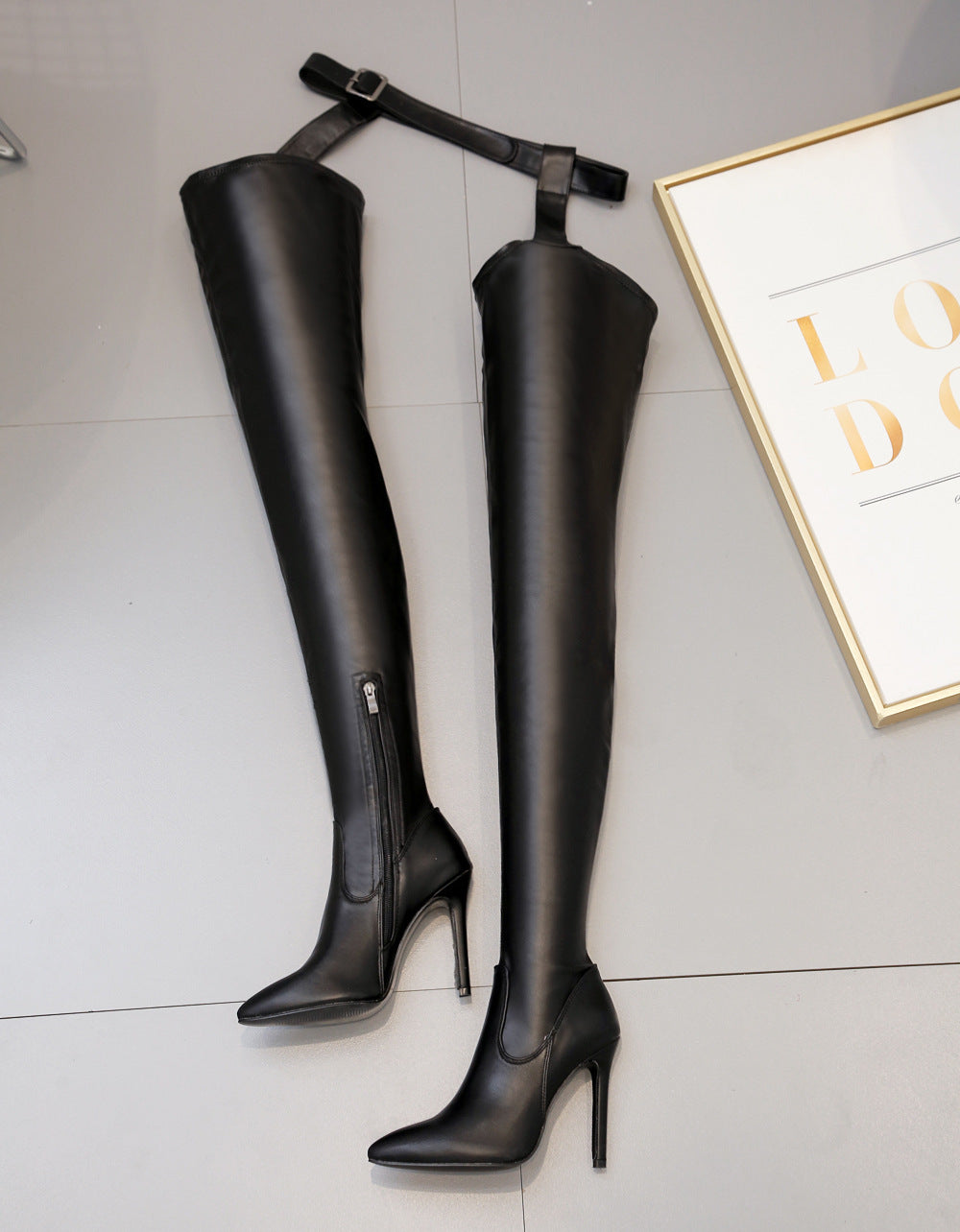 High heel sexy over-the-knee boots