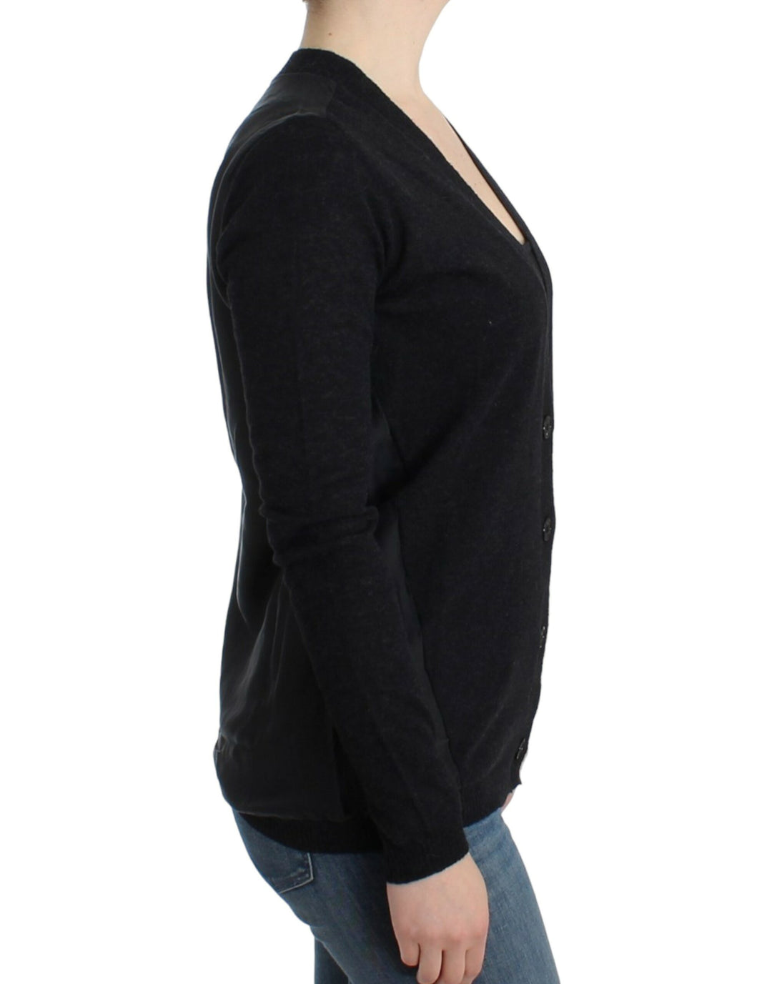 Costume National Elegant Deep V-neck Lightweight Cardigan