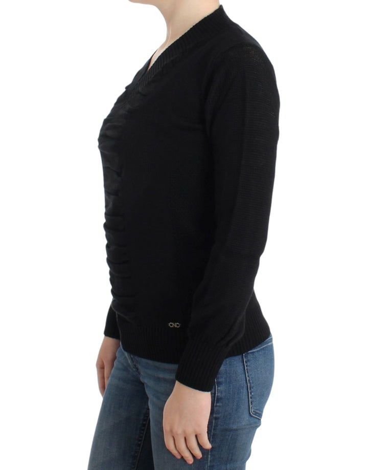 Costume National Elegant V-Neck Lightweight Sweater