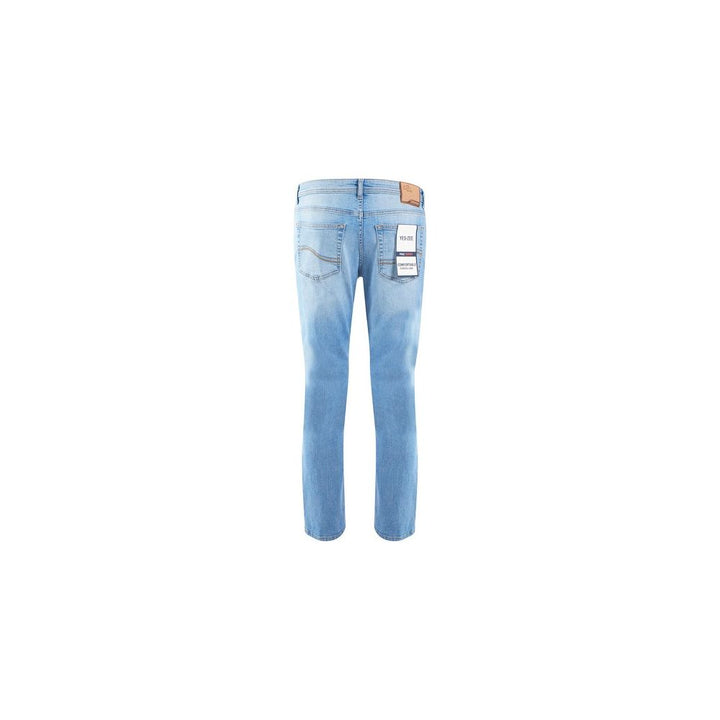 Yes Zee Sleek Comfort Denim Five-Pocket Light Wash Jeans